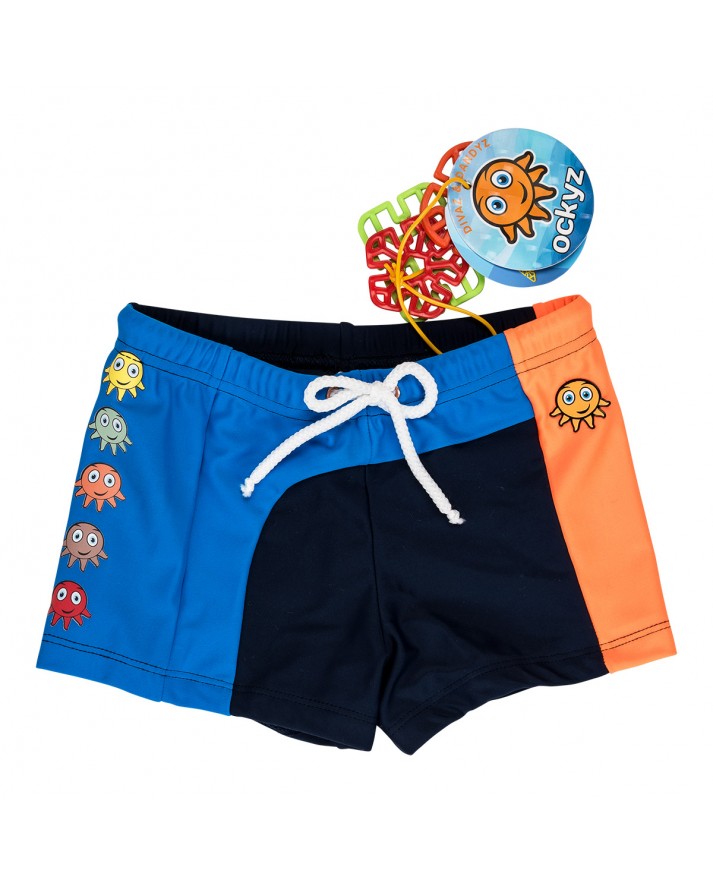 JIMM ORANGE SWIM TRUNKS